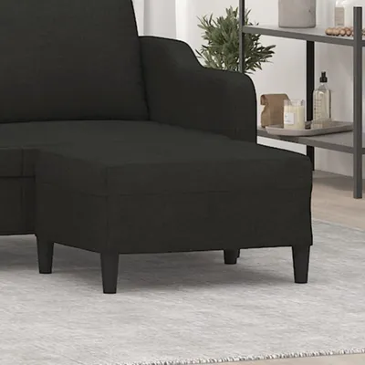 Image de Tabouret de pied noir simple 70x55x41 cm Tissu - pouf FR6139839 1parcel