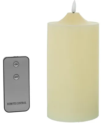 LED-Kerzen Set 4er, elfenbein, mit Fernbedienung, 10x10x20 cm