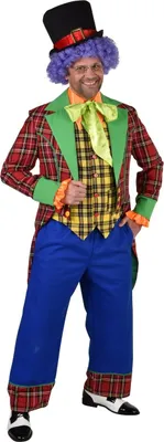 Produktbild von M220938-L Herren Clown Kostüm Luxus 3 tlg.Frack Weste Hose Gr.L=56