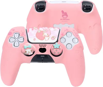 Produktbild von Hülle – Kompatibel mit PlayStation 5 – Silikon – Controller-Hülle – Set mit Aufkleber – Rutschfest
