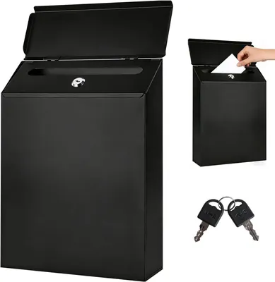 Produktbild von Briefkasten, klein, Wandmontage, Eisen, mit Schloss, für Haus