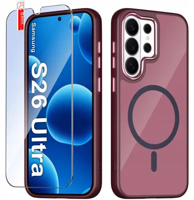 Produktbild von Hülle für Samsung S26 Ultra – Magsafe-Hülle, matt, magnetisch, Premium + Glas
