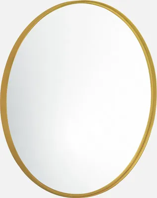 Immagine prodotto di Specchio rotondo in metallo, 60cm, Oro
