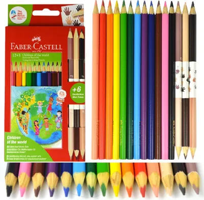 Immagine prodotto di Matite colorate Faber Castell set triangolare da 12+3 pezzi assortiti
