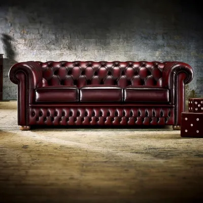 Immagine prodotto di Divano 3 posti Bordaux in pelle divano divano divano Chesterfield set divani in pelle
