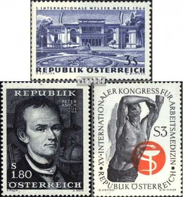 Produktbild von Briefmarken Österreich 1966 Mi 1215,1216,1217 (kompl.Ausg.) postfrisch Sondermarken