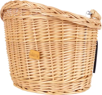 Zdjęcie produktu dla WikliBOX - Wiklinowy koszyk na rower na haki naturalny 41x33x29/24H