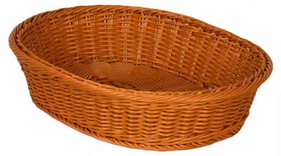 Image de Szron Panier Ovale Rotin Brun 35x28 cm