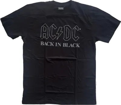 AC/DC - Tričko "Back In Black" pre mužov/dámy Uni RO1464 (L) (Black)