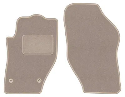 Produktbild von Velours-Fußmatten Vorne für Peugeot 308 CC 2007-2013 (Cabrio) – 2-tlg, Beige, passgenau – Wielganizator LUX