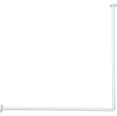Produktbild von Eckduschstange 90x90 cm aluminium - weiss - Tendance