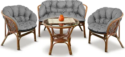 Produktbild von Polštáře na zahradní nábytek AIO 3 zahradní polštáře 2x 122x40cm 1x 190x40cm Prošívané polštáře Voděodolná šedá barva