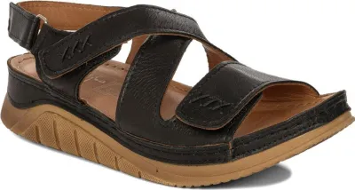 Produktbild von Damen Sandalen Schwarz L449601001 mit Klettverschluss, aus der Sommerkollektion