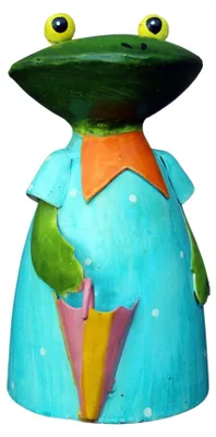 Produktbild von Zaunhocker Frau Frosch Schirm