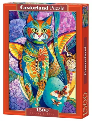 Zdjęcie produktu dla Castorland Feline fiesta 1500 pcs, 1500 szt., Artystyczny, 9 lat(a)