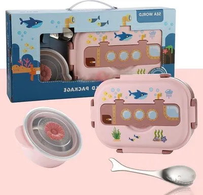 Produktbild von Famanu Thermische Lunchbox - Edelstahl, lekfrei, für Kinder und Büro