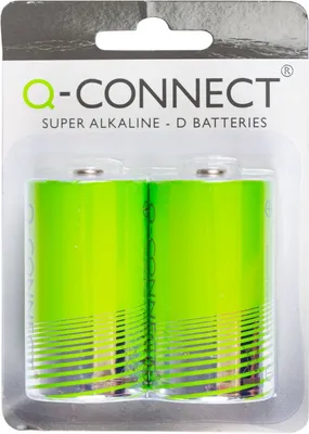 Obrázok produktu pre Q-Connect® KF00491 Super alkalické batérie - Mono/LR20/D 1,5 V, 2 kusy