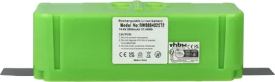 Produktbild von vhbw Akku kompatibel mit iRobot Roomba 895, 965, 896, 985, 900, 980, 960 Saugroboter Grün (2600 mAh, 14,4 V, Li-Ion)
