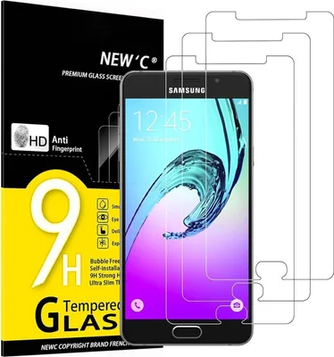 Produktbild von Panzer Schutz Glas Samsung Galaxy A5 2016 3er Pack 9H Härte 0.33mm Ultra-klar