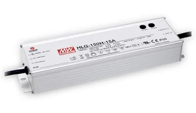 Produktbild von MEANWELL HLG-150H-36B, AC-DC LED-Installationsnetzteil, Metallgehäuse, IP67 150W 36V 4,2A CV+CC dimmbar