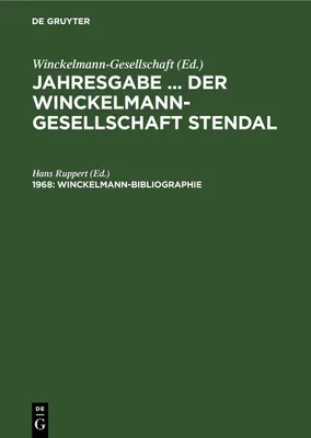 Produktbild von Winckelmann-Bibliographie