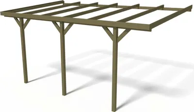 Produktbild von Anbau-Carport "Solar 2" - 300 x 454 x 245 cm