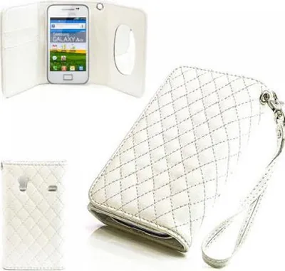 Produktbild von Samsung Galaxy Ace S5830 S5830i Booksytle Handtasche Mirror Weiss