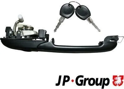 Produktbild von JP GROUP 1187101070 Türgriff mit Schließzylinder Vorne Links für VW PASSAT Variant (3A5, 35I) Schwarz