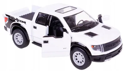 Produktbild von Kinsmart Ford F-150 SVT Raptor Modellauto 1:46 Weiß