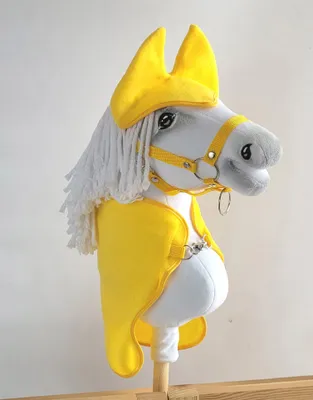 Zdjęcie produktu dla Zestaw dla Hobby Horse A3: derka + nauszniki - żółty