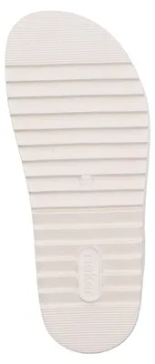 Produktbild von Rieker Damen Sandale mehrfarbig mit gekreuzten Riemchen und Plateau V5663, Größe:37 EU, Farbe:Beige