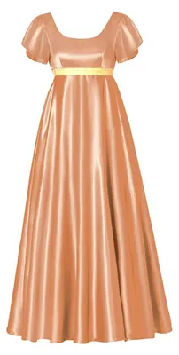 Produktbild von Vintage Regency Kleid mit Hoher Taille und Puffärmeln für Damen