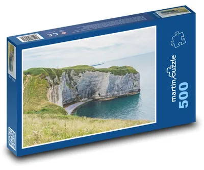 Obrázek produktu pro Puzzle 500 Francie - pobřeží Etretat - martinpuzzle