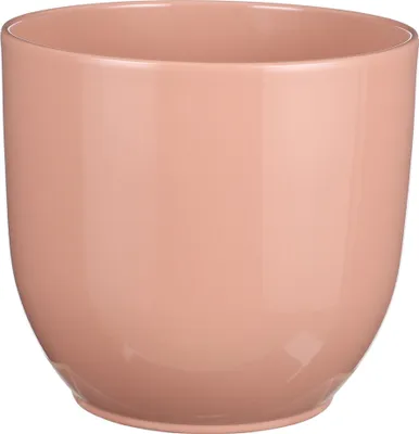 Produktbild von Blumenübertopf "Tusca" aus Keramik H 20 cm – Ø 22,5 cm Rosa -  Übertopf Keramik Blumentopf Pflanztopf