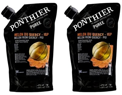 Produktbild von Ponthier MELONEN PÜREE Melon-du-Quercy-Frucht-Püree 2x 1KG