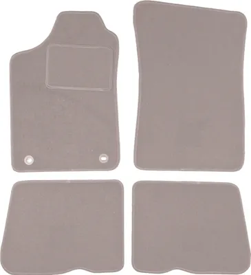 Image de Tapis de sol en velours pour Renault 19 cabriolet, bicorps, berline, chamade (1988-1996) - tapis de sol LUX beige (4 pièces)