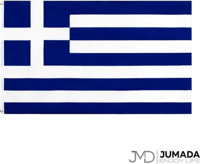 Produktbild von Jumadas griechische Flagge – Flagge Griechenlands – Flagge Griechenland – Flaggen – Polyester – 150 x 90 cm