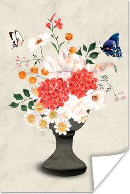 Produktbild von MuchoWow® Poster Stillleben - Aquarelle 60x90 cm - Wanddekoration