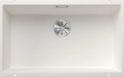 Produktbild von BLANCO SUBLINE 700-U, SILGRANIT® PuraDur®, weiß, Unterbauspüle ohne Ablauffernbedienung