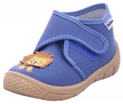 Produktbild von Fischer Markenschuhe löwe Hausschuh blau in Gr. 24