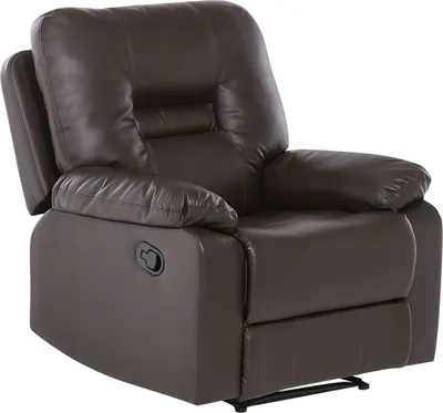 Produktbild von BELIANI Sessel Braun Kunstleder verstellbar Wohnzimmer Arbeitszimmer Retro Stil