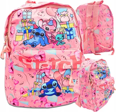 Immagine prodotto di Zaino scolastico Lilo e Stitch rosa per viaggiare