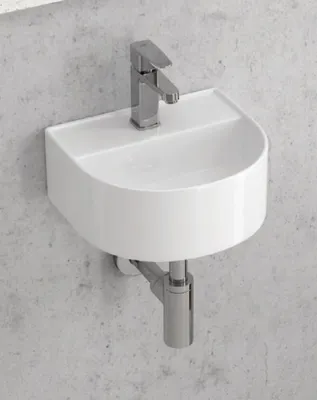 Immagine prodotto di VOLANA lavabo sospeso a mezzaluna 32x29x13 cm KARAG
