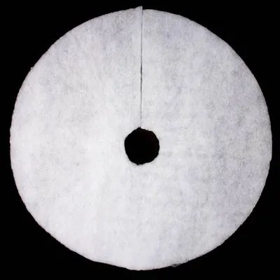 Image de Tapis sous le sapin de Noël, Ø 100 cm, blanc avec brocart