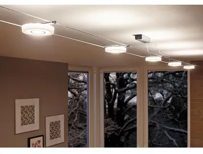 Obrázok produktu pre Paulmann Wire Systems DC Set DiscLED I 5x4W Chrome/Satin 230V/12V DC 30VA Kov