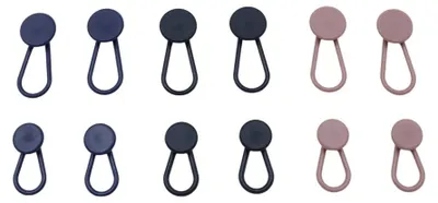 Taillenverlängerer für Hosen, 12 Stück, elastisch, 15 & 18 mm