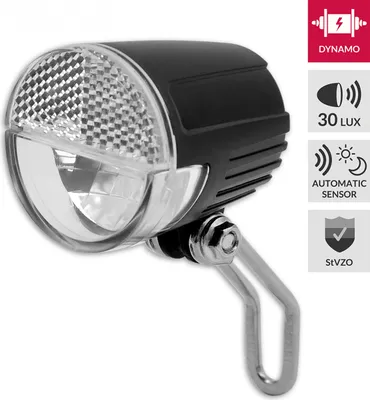 Immagine prodotto di Faro per bicicletta a LED Lynx 30 Lux Sensor 180 gradi StVZO nero