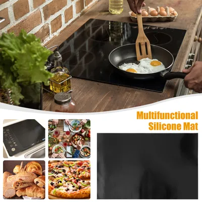 Produktbild von 54x90cm Große Silikon Induktionskochfeld Schutzmatte Cooker Silikonmatte Induktion Herdschutz Matte HitzebestäNdiges Wärmeisolierte Pad, Schneidbar