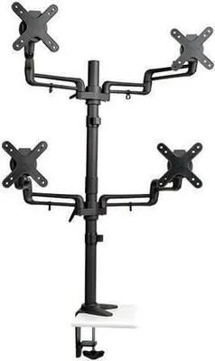Produktbild von Tripp Lite DDR1327SQFC Tischklemme mit vier voll beweglichen, flexiblen Armen für 13 bis 27 Zoll Monitore, 9,98 kg, 33 cm (13"), 68,6 cm (27"), 75 x 75 mm, 100 x 100 mm, Schwarz