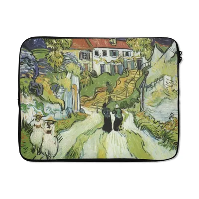 Produktbild von MuchoWow® Laptop Hülle 17 Zoll Laptoptasche Der Tod von Vincent van Gogh - Vincent van Gogh - Zipper - Schutzabdeckung